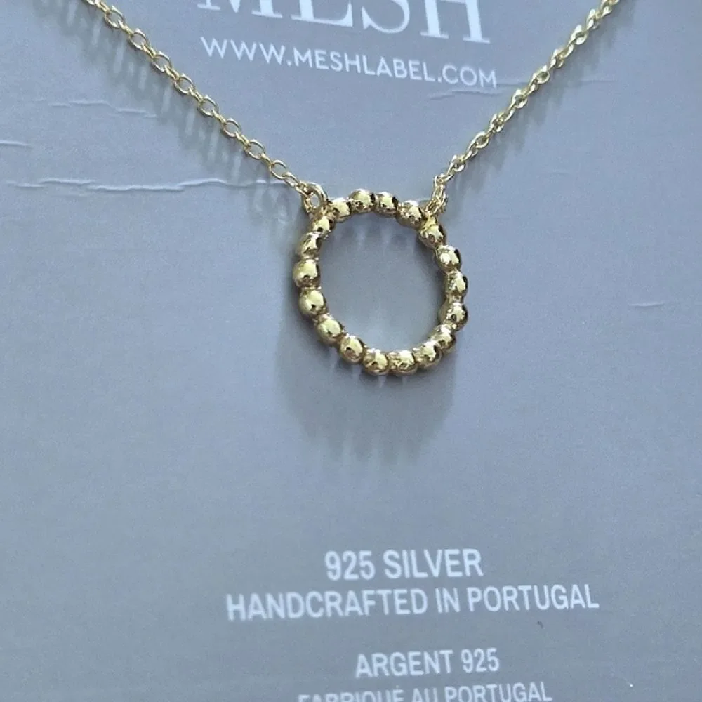 MESH Stationary Open Circle⭕️ Necklace
